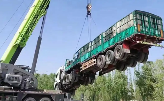蔡甸区道路脱困救援案例